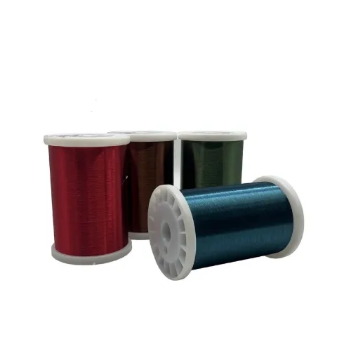 Kawat Tembaga Enamel Warna Biru / Hijau / Merah / Coklat Untuk Kumparan Berliku